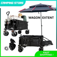 Camping Wagon Trolley Heavy Duty Portable Foldable Wagon Trolley Pull Cart for Outdoor Picnic Beach