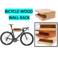 (SG SELLER) Wood Wall Mounted Bicycle Rack / Bicycle Wood Rack / Bike Wood Wall Rack