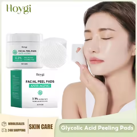 Glycolic Acid Cotton Pads Shrink Pores Blackhead Removal Oil Control Acne Treatment Exfoliating Mois