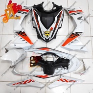 Honda Rs150 Rs 150 V1 V2 V3  Cover set Body Set White Crystal Sticker Winner Oren Silver 57 Custom