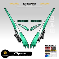 SUZUKI STRIPING CRYSTAL TUNE MOTIF X11 STICKER CRYSTAL TUNE CUSTOM STICKER ORIGINAL CRYSTAL MOTORCYC