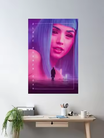 4Style Blade Runner 2049 Movie Print Canvas Poster, Living Room Decor, Home Wall Picture
