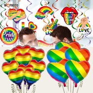 rainbow balloons Pride Month Celebration Decoration Set 18-Inch Of Equality