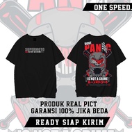 ONE SPEED Racing STYLE / Kaos SUPERMOTO INDONESIA MOTORCROSS DONT PANIC Baju SUPERMOTO Racing T-shir