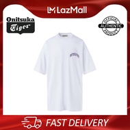 ONITSUKA TIGER (สีขาว) เสื้อลำลองแขนสั้นพิมพ์ลาย LOGO อินเทรนด์ 2183A702-101
