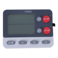 be> Portable 2 Channel Cooking Timer with Large Display and Adjustable Sound ABS Texture Perfect for