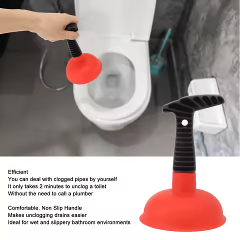 Mini Plunger Mini Plunger Powerful Slip Proof Handle Efficient Small Drain Plunger for Toilet Bathtu