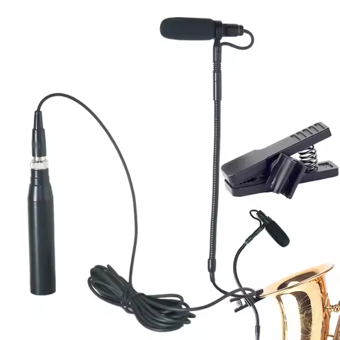 IM80 Supercardioid Trumpet Saxophone Clip on Microphone Condenser Microphone for Mipro Wireless Tran