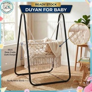 Duyan for Baby with Stand Non-slip Strong Load-bearing Sturdy Construction Baby Cradle Swing