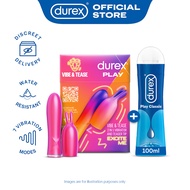 Durex Play 2in1 Vibrator Toy &amp; Teaser Tip &amp; Classic Lube (Gentle on Skin) 100ML Bundle | For Woman