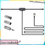 FM Radio Antenna FM F-Head Sheep Horn Antenna for Car FM TV Radio Station 75 Ohms F Female to TV3.5 