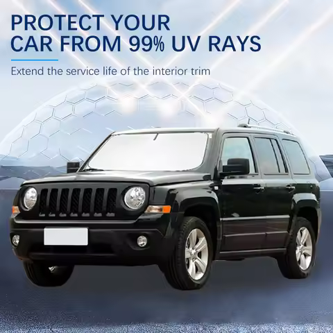 Car Windshield SunShade Sun Visor Foldable Parasol Blocks UV Rays For Jeep Patriot MK74