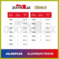 ✤ ➪ ∬ DOORMAX Jalouplus CLASS A Aluminum Jalousie Window Frame (Analok/Anodize/White)