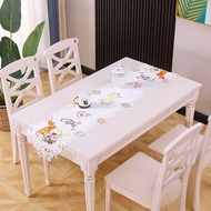 Supply Easter Rabbit Table Runner Hollow Embroidered Rabbit Table Runner Holiday Theme Table Runner 