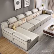 HY-# Quanyou Sofa Disposable Technology Fabric Sofa Free Combination Living Room Complete Modern Simple Concubine Fabric