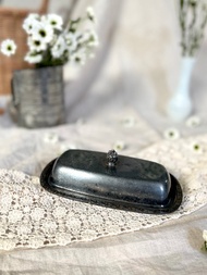 Vintage 1946美國Oneida Tudor plate鍍銀奶油盤/飾品收納盒