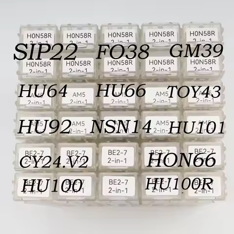 LISHI 2 in 1 CY24.V2 GM39 HON66 HU64 HU66 HU92 HU100 HU100R HU101 NSN14 SIP22 FO38 TOY43 locksmith t
