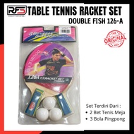 Ping Pong Bat Table Tennis Bat Set 2 Ping Pong Balls 3 Ping Pong Balls Double Fish Table Tennis Bat 