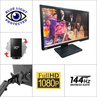 24" BenQ XL2411 電競｜1080P 144Hz ｜2部 ⚠️DP先出到 144Hz⚠️【✔可掛牆+可打直+可升降｜👀 不閃屏 低藍光】😀實物圖 ✨一個月保養 ＃24 120 144 2411 XL2411P 螢幕 FHD LED mon