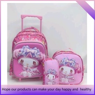 Love baby Sunshine 14 inchs 3in set school trolley bag Kuromi melody unicorn frozen Spider-Man