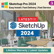 🌟 SketchUp Pro 2024 + V-Ray + Enscape | 📂 Asset Library | 💻 Windows PC | 🔑 Lifetime Warranty | 🚀 Lat