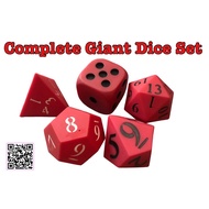 Learning Resource Complete Giant Dice Set 5 Of 5 Types