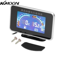KKmoon เครื่องวัดระดับน้ำมันเชื้อเพลิงแบบดิจิตอล LCD 2-In-1เครื่องมืออเนกประสงค์9-36V สำหรับรถยนต์รถบรรทุก SUV RV