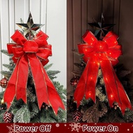 Bow Christmas Tree Red Large Wreath Ribbonbow Decorative Topper Knot Gift Glittering Ornaments Wreaths Christmas Decorations Outdoor Christmas Bows For Gift Wrapping