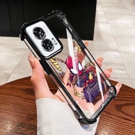 YBD Case For Motorola Moto Edge 50 Fusion G60 G60S G40 Fusion Anti-drop Protection Spider-Man Clear 