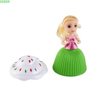 SDEER Cupcake Princess Dolls, Cupcake Princess Cupcake Mini Dolls, Mini Cartoon Dolls Play House Tra