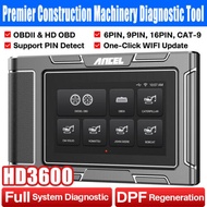 ANCEL HD3600 Construction Machinery Diesel Scan Tool with DPF Regeneration for Caterpillar Komatsu J