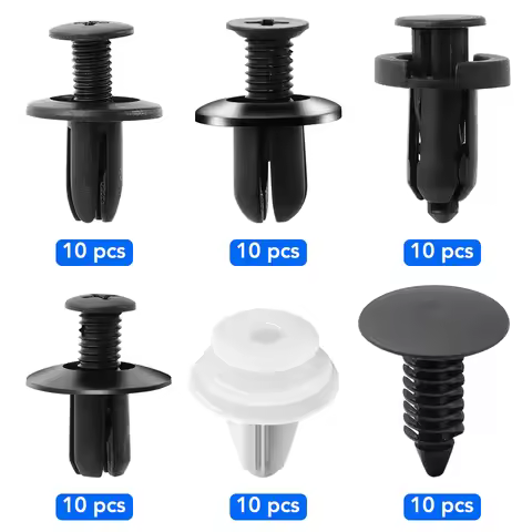6 Size 60pcs Auto Fastener Clip Mixed for Mitsubishi motors asx lancer 10 9 x outlander xl pajero sp