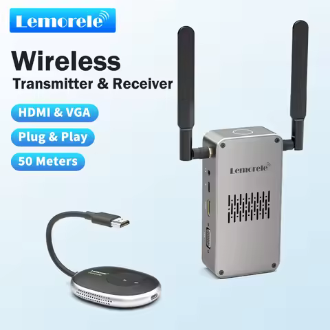Lemorele Wireless HDMI Transmitter & Receiver Projector 4k projector Video Extender Display tdt hd t