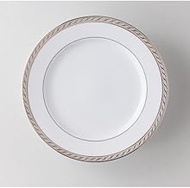 Barcelona (Ultra White) 7.5 Cake Plate, 7.6 x 0.8 inches (19.3 x 2 cm), Western Pottery Open, Hotel,