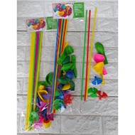 Round Balloons + Stick Set 8's