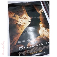 [Used] Batman Begins Christian Bale 27 x 40 Movie Poster