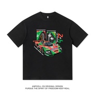 Mazda 787b racing rotary engine JDM modification Culture blockbuster pure cotton Summer short-sleeve