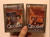 $300@set ， 9cm高 日版 qposket 日本代購 日本手信 東京迪士尼代購 迪士尼代購 ali 迪士尼 tokyo disney 東京迪士尼 q posket 迪士尼模型 princes