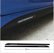 2PCS 205cm/215cm Car sticker M Performance Side Skirt Sills Stickers For BMW X1 F21 F30 F31 F32 F33 