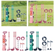 [tenlzsp0bc] Kids Golf Set with Golf Balls Mini Exercise Toy Lawn with Club Holder Bag, Golf Toys fo