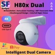 EZVIZ H80x Dual (4K Resolution | Auto-Zoom Tracking | 360° Panoramic View | Weatherproof Design | Co