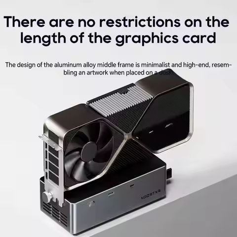 2025 AOOSTAR AG02S EGPU Dock with USB4 OCulink Port，Built-in Huntkey 800W Power Supply