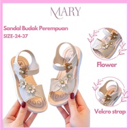 【Mary】Kids Fashion Flower Design Slippers & Sandal / Sandal Budak Sandal Perempuan Kids Sandal Girl
