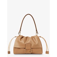 [Pre-order] Fendi Mamma Baguette Large leather shoulder bag - Cappuccino
