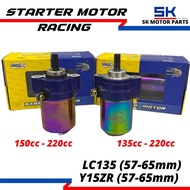 Super Starter Motor Racing LC135/Y15ZR ESPADA SPEC 57mm-65mm(+4mm)(Starter Motor Y15 LC135 SPEC 57-6