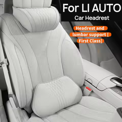Memory Foam Headrest & Lumbar Support Set For Li Auto L7 L8 L9 MEGA ONE All Season Use Car Interior 