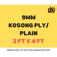 Plywood / Papan Kosong 2'x 4' feet (9mm) BB/CC Grade