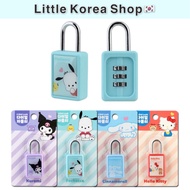[Sanrio] 3-stage dial number lock/locker lock/bicycle lock/Cinnamoroll, Pochaco, Hello Kitty, Kuromi