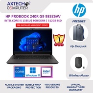 HP ProBook 240R G9 983Z6AV 14'' FHD Laptop Black ( i5-1335U, 8GB, 512GB SSD, Intel, W11P )