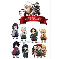 [DEMON SLAYER] Custom Demon Slayer Name Topper/ Demon Slayer Theme Birthday Cake Topper